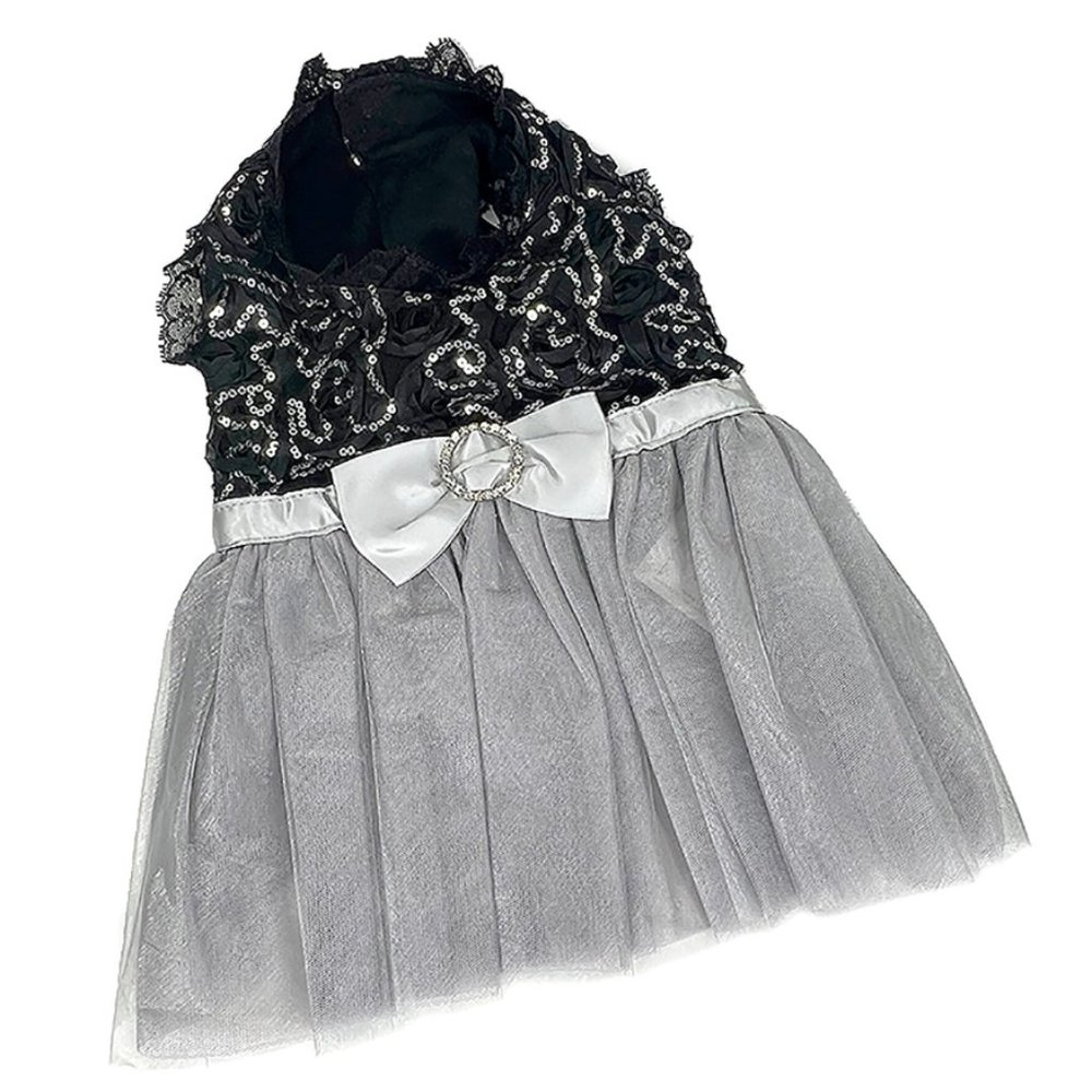 Sequin & Crystal Bow Party Dress